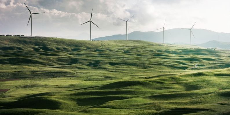 Travel Savings - wind turbine surrounded by grass