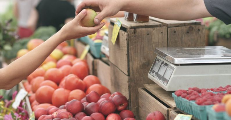 Farmers Market - Person Giving Fruit to Another