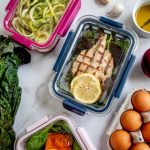 Meal Prep - sliced lemon on white plastic container