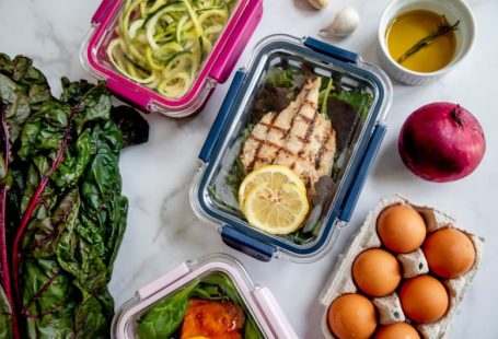 Meal Prep - sliced lemon on white plastic container