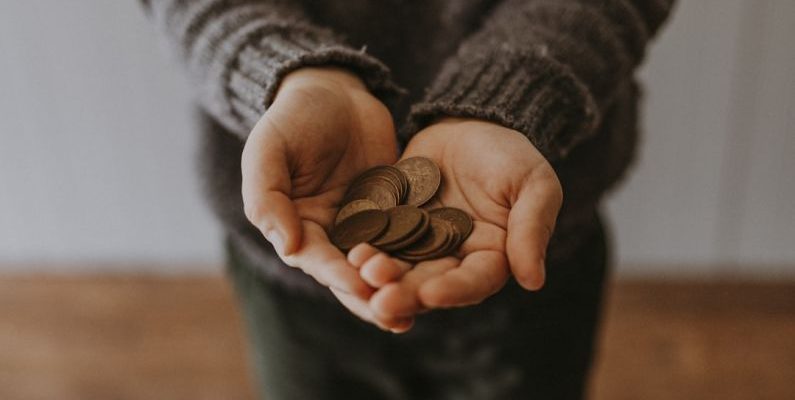 Leftovers Saving - copper-colored coins on in person's hands